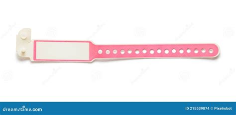 pink bracelet for hospital.